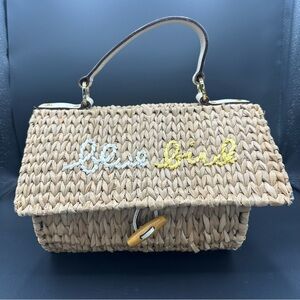 Kate Spade Collector Blue Bird Straw Bird House